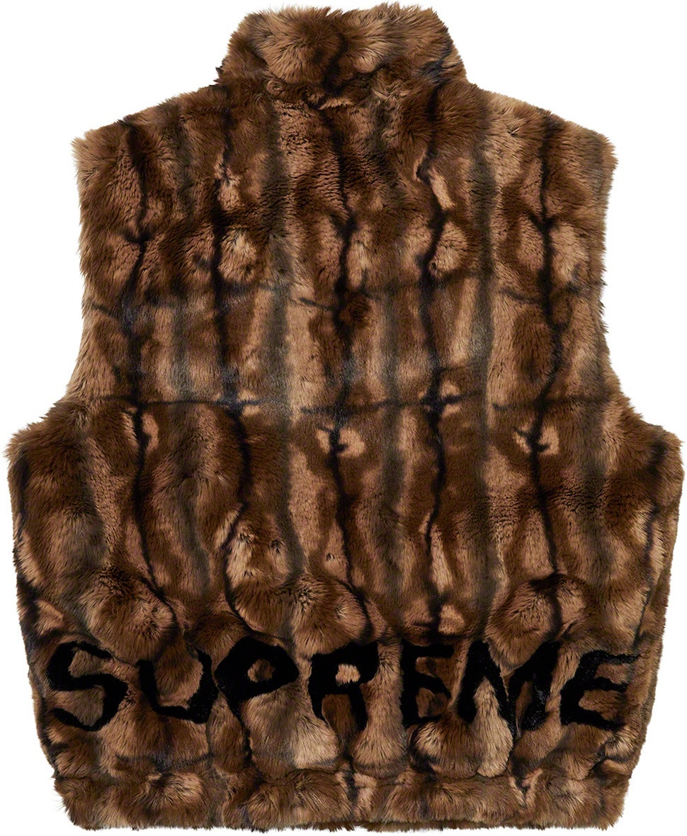 Faux Fur Hooded Vest view 18